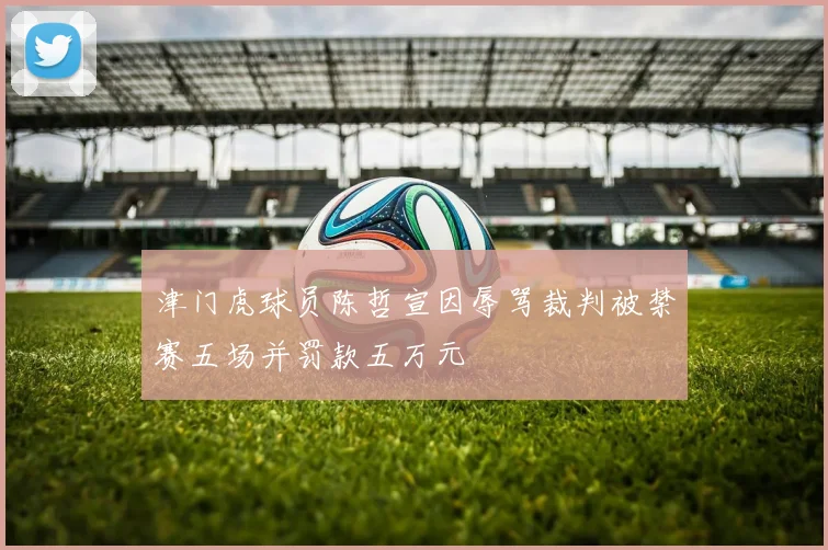 津门虎球员陈哲宣因辱骂裁判被禁赛五场并罚款五万元